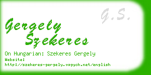 gergely szekeres business card